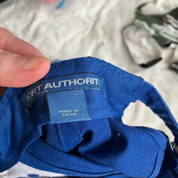 Port Authority Blue Embroidered Baseball Cap Bundle - Picture 4 of 5